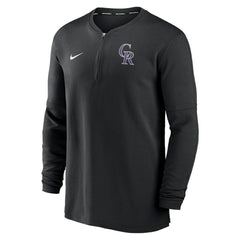 Colorado Rockies Authentic Collection Game Time Performance Quarter-Zip Top Black