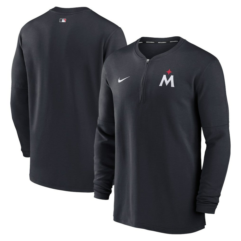 Minnesota Twins Authentic Collection Game Time Performance Quarter-Zip Top Navy
