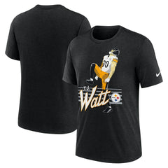 T.J. Watt Pittsburgh Steelers Player Graphic T-Shirt - Heather Black online
