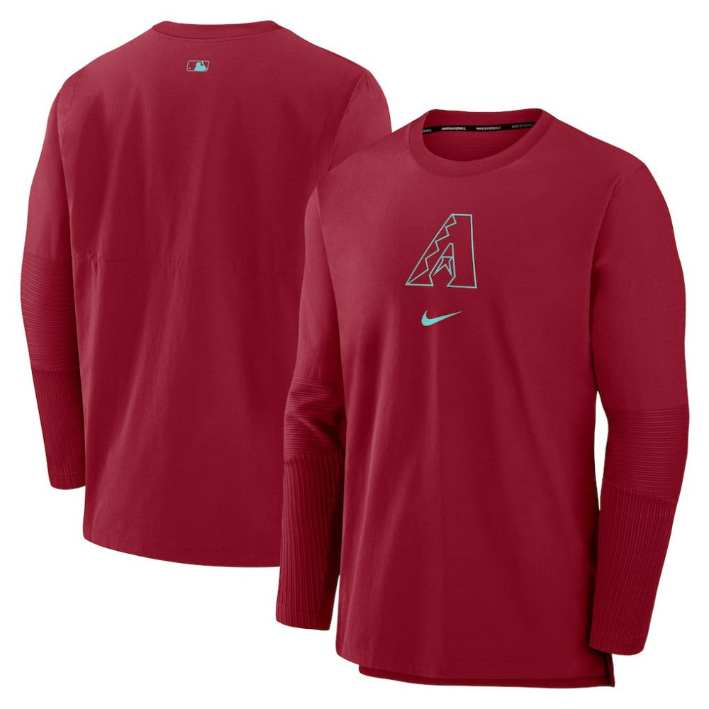 Arizona Diamondbacks Authentic Collection Player Dri-FIT Lightweight Pullover Red