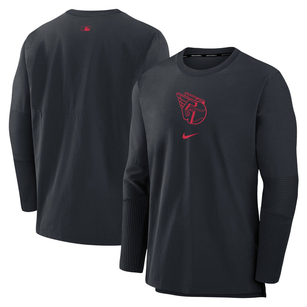 Cleveland Guardians Authentic Collection Player Dri-FIT Lightweight Pullover Navy