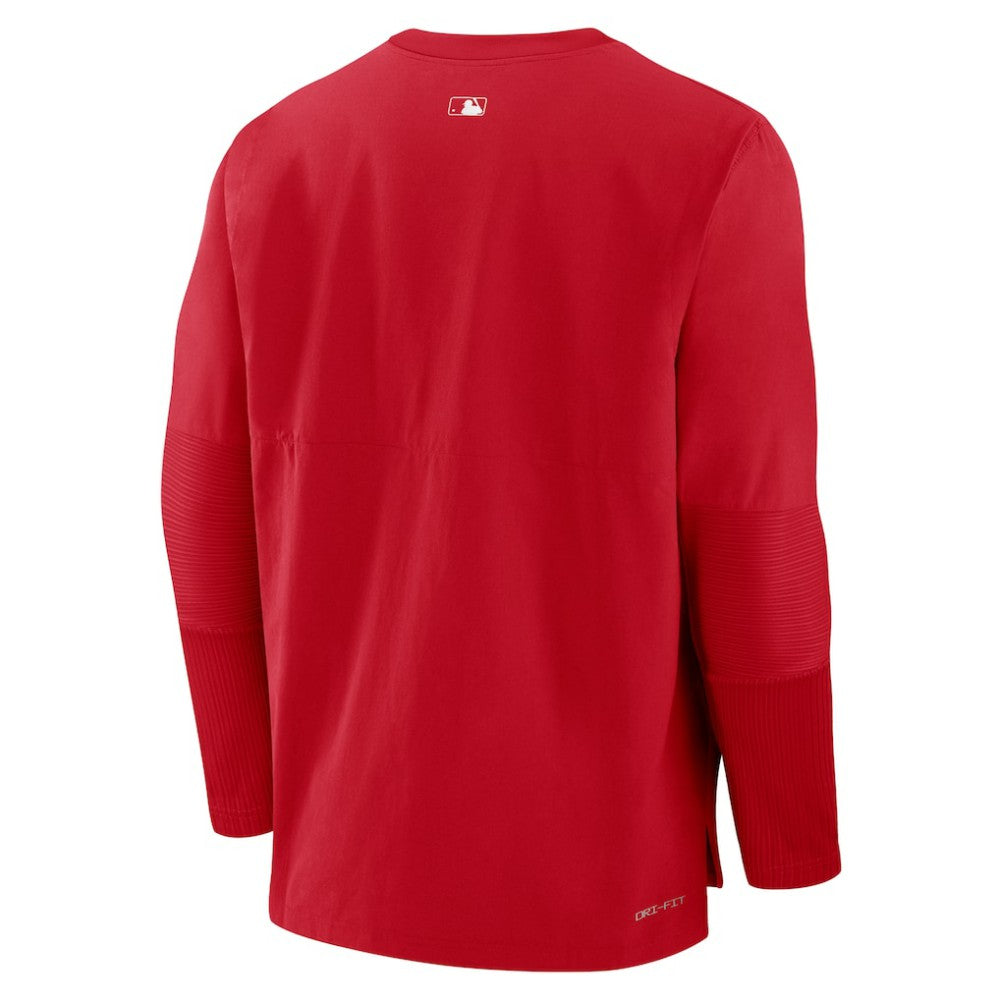 Los Angeles Angels Authentic Collection Player Dri-FIT Lightweight Pullover Red