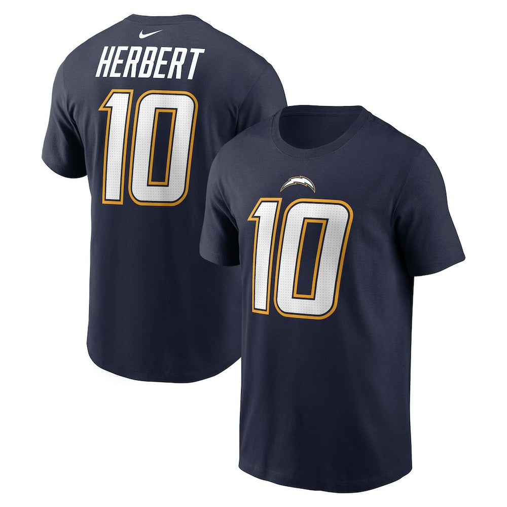 Justin Herbert Los Angeles Chargers Alternate Super Chargers Name & Number T-Shirt - Navy sale