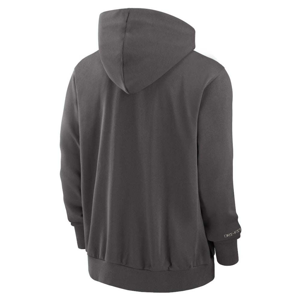 Tampa Bay Rays Authentic Collection Travel Player Performance Full-Zip Hoodie Charcoal