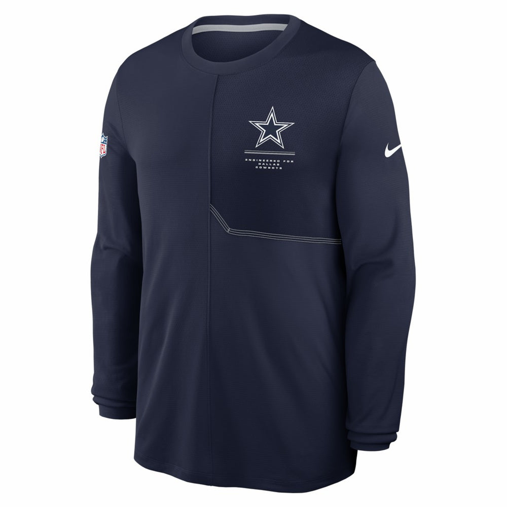 Dallas Cowboys Sideline Coach UV Dri-FIT Long Sleeve Shirt - Navy cheap