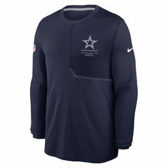 Dallas Cowboys Sideline Coach UV Dri-FIT Long Sleeve Shirt - Navy cheap