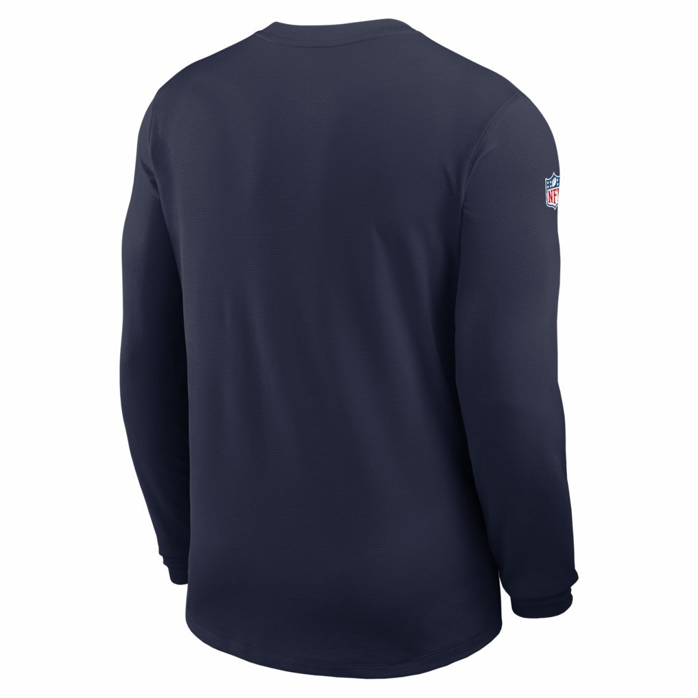 Dallas Cowboys Sideline Coach UV Dri-FIT Long Sleeve Shirt - Navy cheap