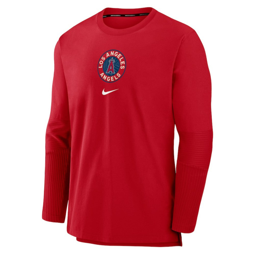 Los Angeles Angels Authentic Collection Player Dri-FIT Lightweight Pullover Red