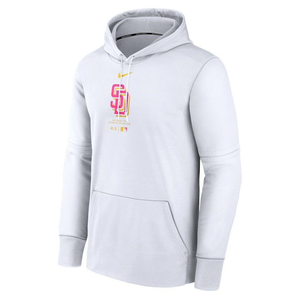 San Diego Padres Authentic Collection City Connect Practice Performance Pullover Hoodie White