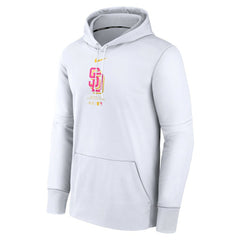 San Diego Padres Authentic Collection City Connect Practice Performance Pullover Hoodie White
