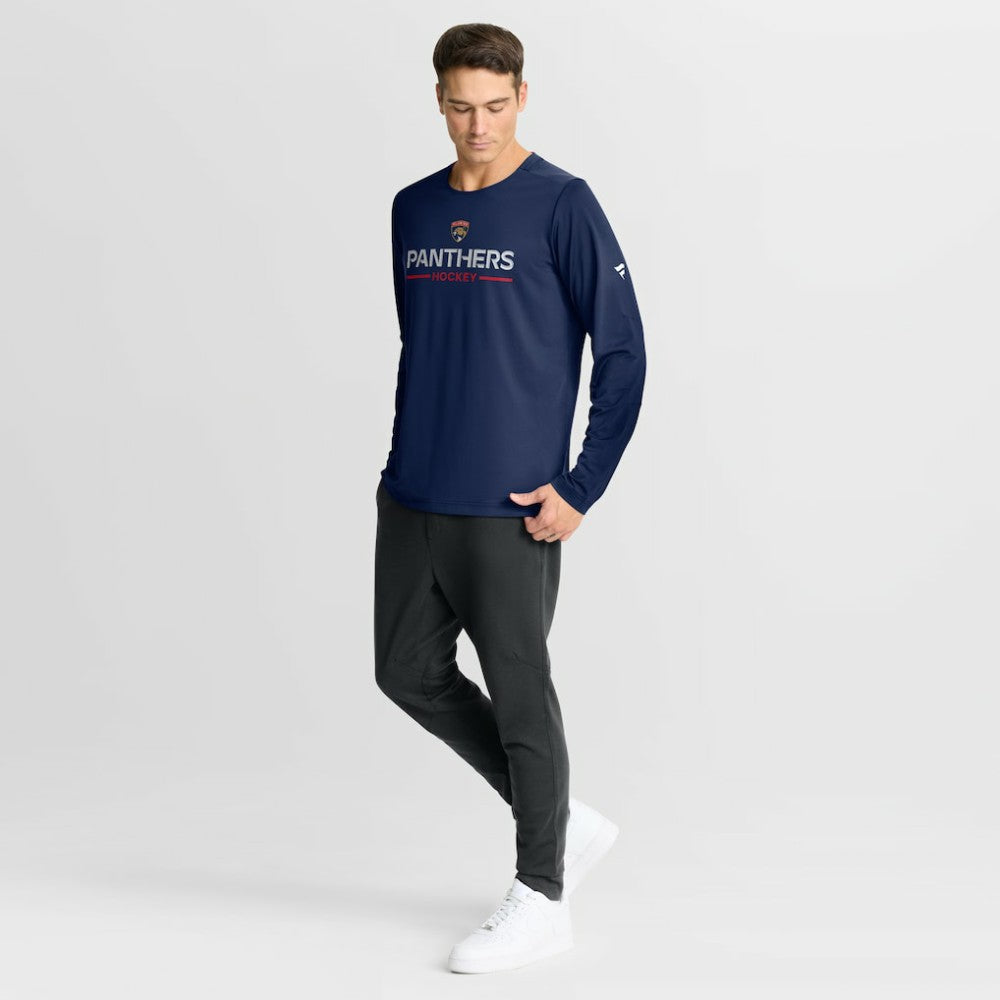 Florida Panthers Fanatics Authentic Pro Rink Tech Long Sleeve T-Shirt - Navy T-shirts