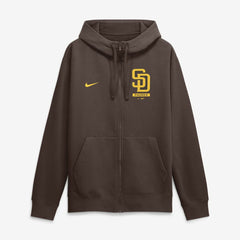San Diego Padres Primetime Lockup Full-Zip Hoodie Brown