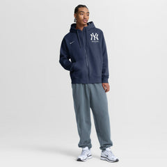 New York Yankees Primetime Lockup Full-Zip Hoodie Navy