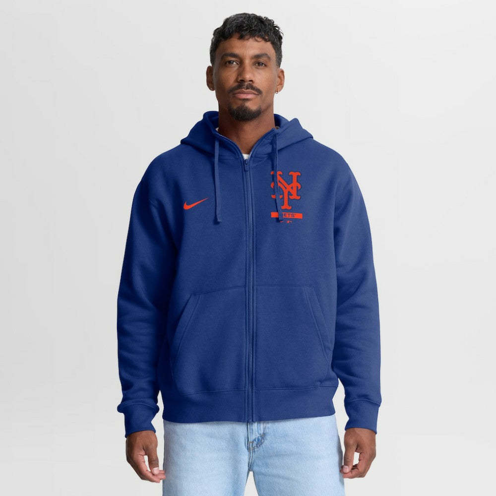 New York Mets Primetime Lockup Full-Zip Hoodie Royal