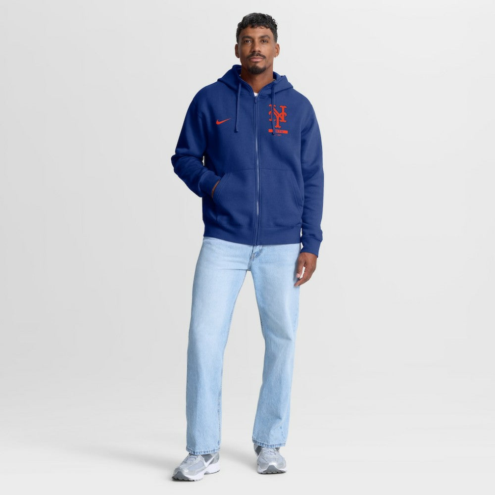New York Mets Primetime Lockup Full-Zip Hoodie Royal