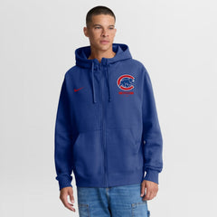 Chicago Cubs Primetime Lockup Full-Zip Hoodie Royal