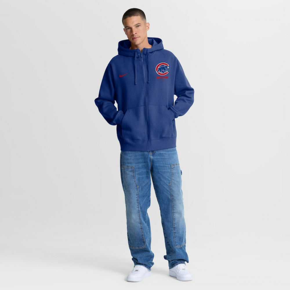 Chicago Cubs Primetime Lockup Full-Zip Hoodie Royal