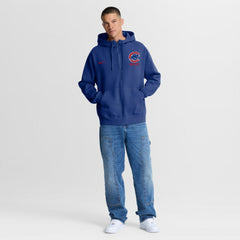 Chicago Cubs Primetime Lockup Full-Zip Hoodie Royal