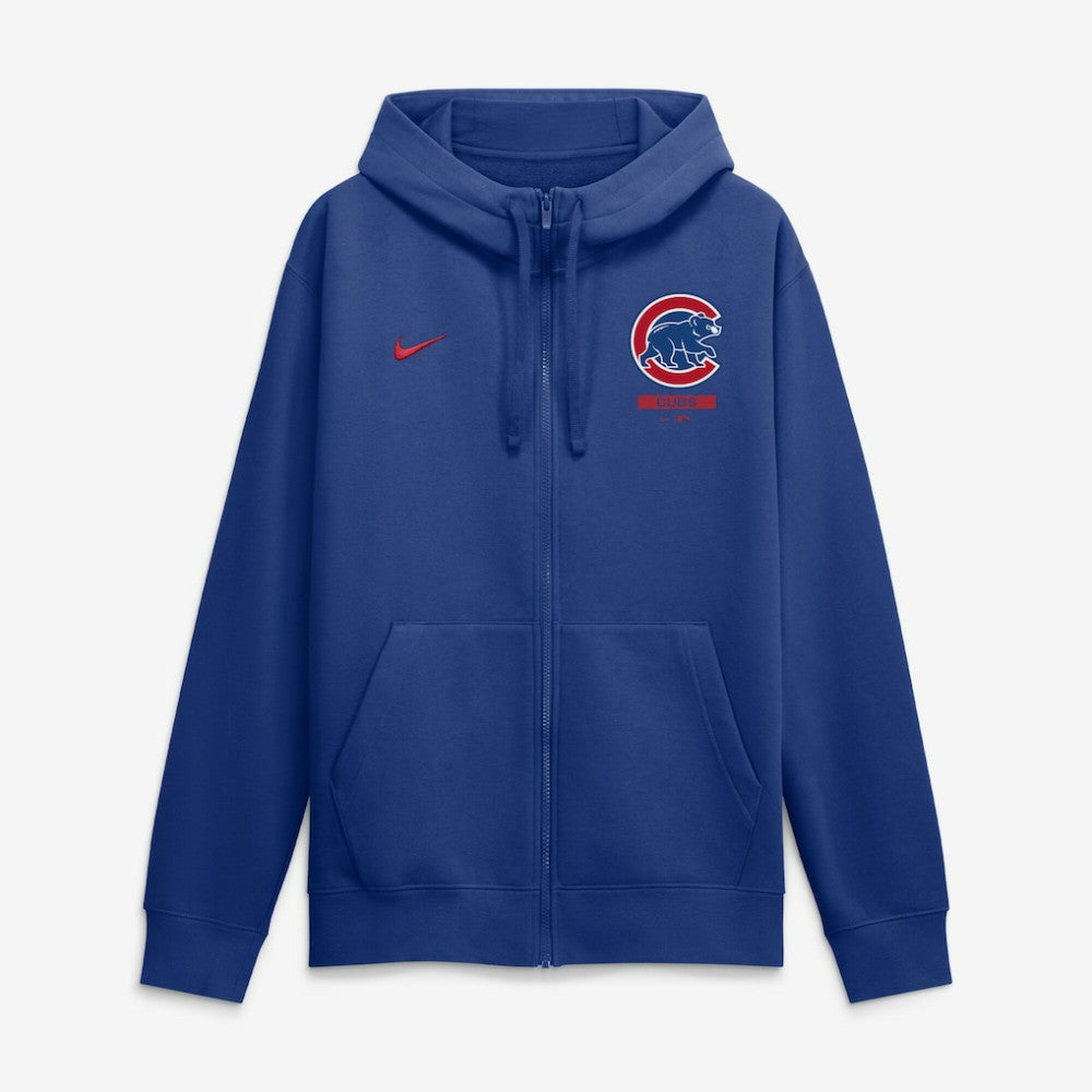 Chicago Cubs Primetime Lockup Full-Zip Hoodie Royal