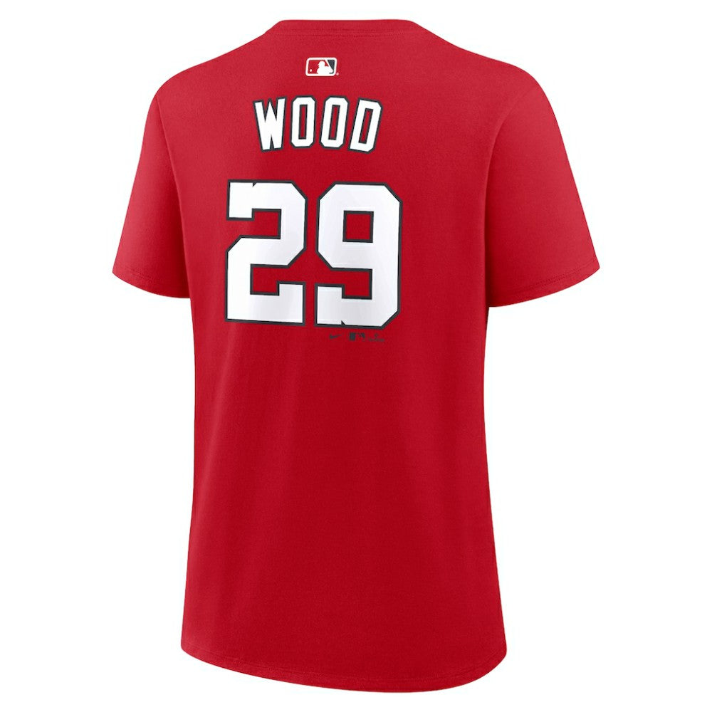 James Wood Washington Nationals Women's Name & Number T-Shirt Red