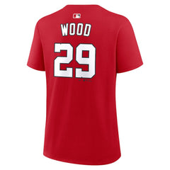 James Wood Washington Nationals Women's Name & Number T-Shirt Red