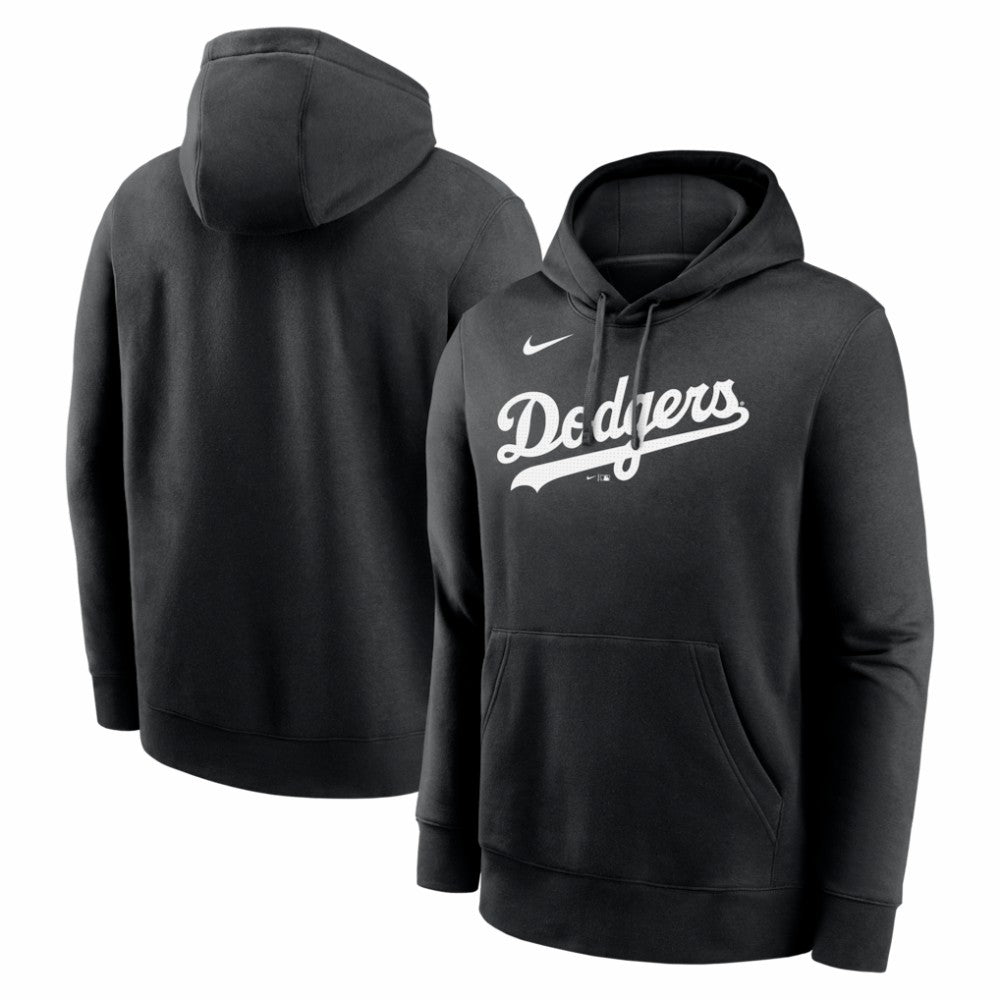 Los Angeles Dodgers Logo Club Fleece Hoodie Black