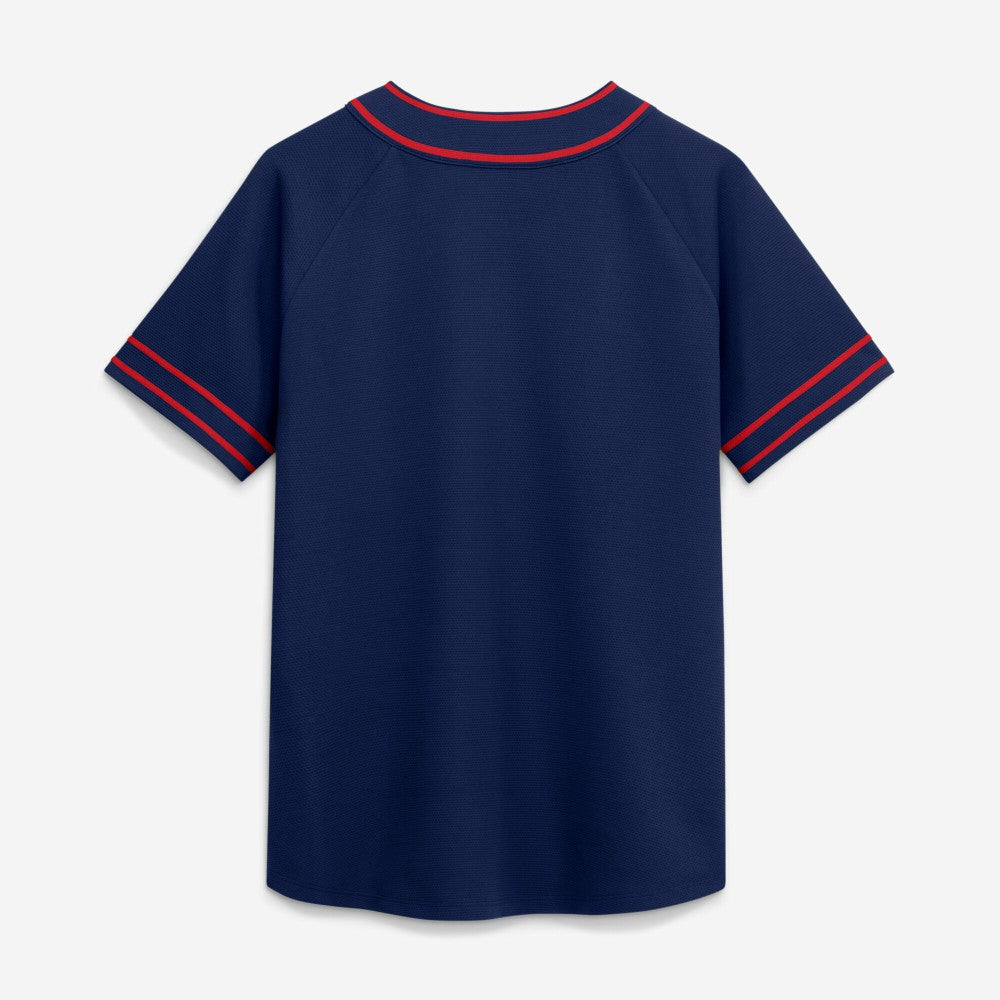 Cleveland Guardians Women's Diva Race Ahead Raglan V-Neck T-Shirt Navy