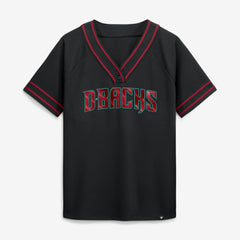 Arizona Diamondbacks Women's Diva Race Ahead Raglan V-Neck T-Shirt Black