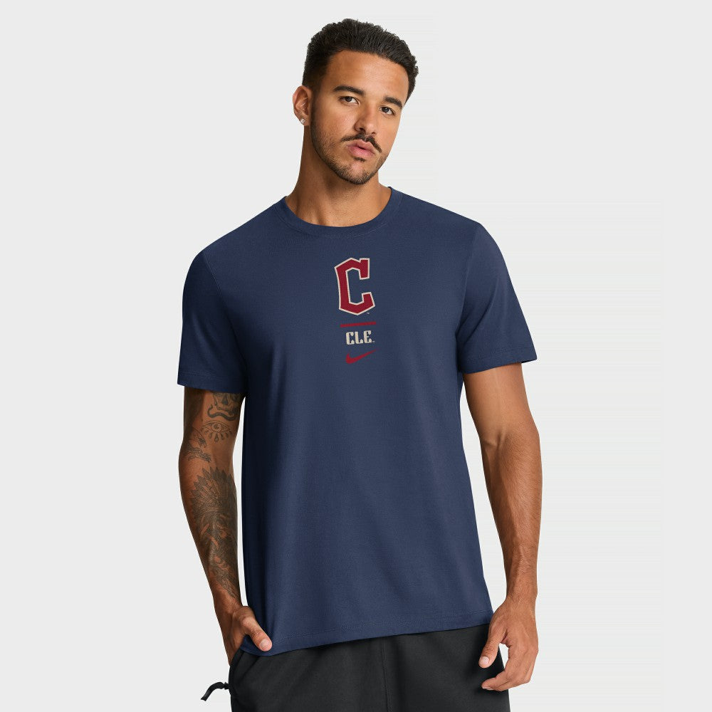 Cleveland Guardians City Connect 2-Hit T-Shirt Navy