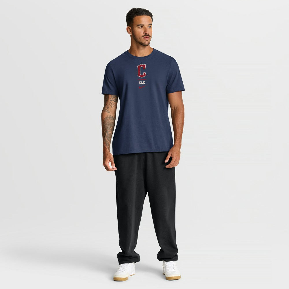 Cleveland Guardians City Connect 2-Hit T-Shirt Navy