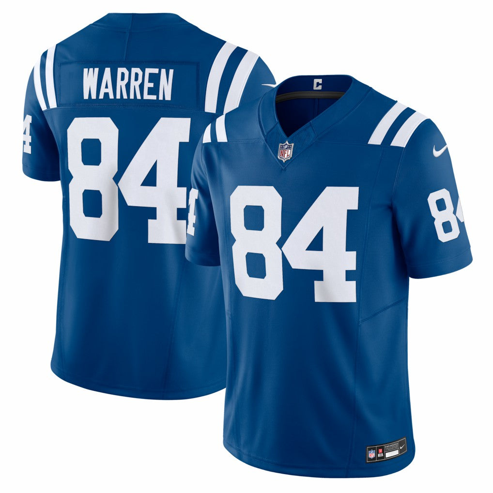 Tyler Warren Indianapolis Colts Team Vapor F.U.S.E. Limited Jersey - Royal sale