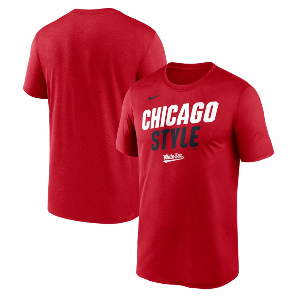 Chicago White Sox City Connect Team Phrase Script Dri-FIT T-Shirt Red