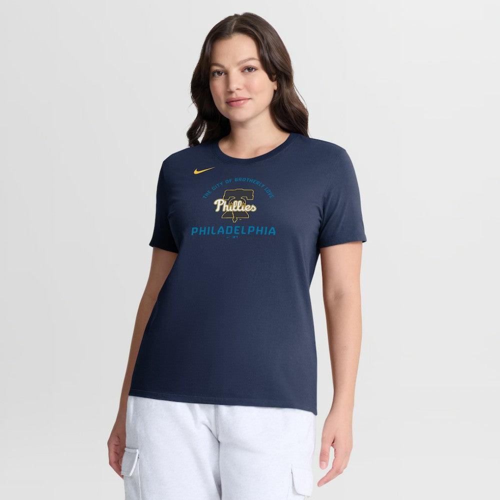 Philadelphia Phillies Women's City Connect Arch T-Shirt Navy