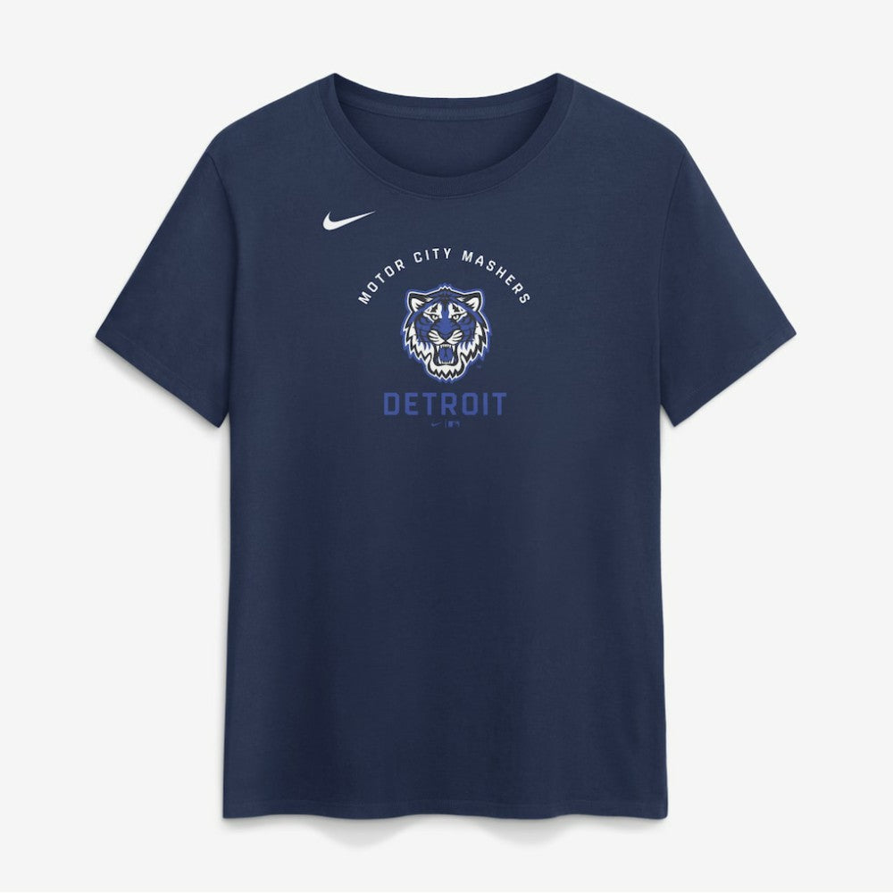 Detroit Tigers Women's City Connect Arch T-Shirt Navy