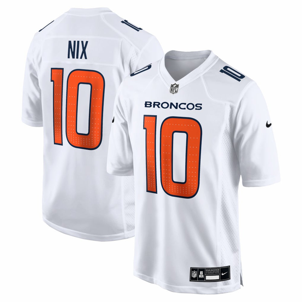 Bo Nix Denver Broncos Tundra Fashion Game Jersey - White discount