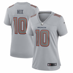 Bo Nix Denver Broncos Women's Fashion Atmosphere Fashion Game Jersey - Gray outlet