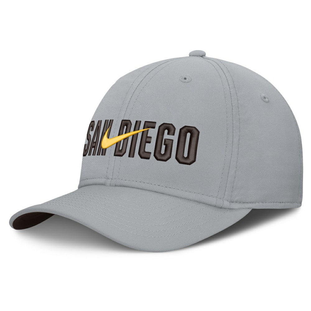 San Diego Padres Primetime Rise Dri-FIT Flex Hat Gray
