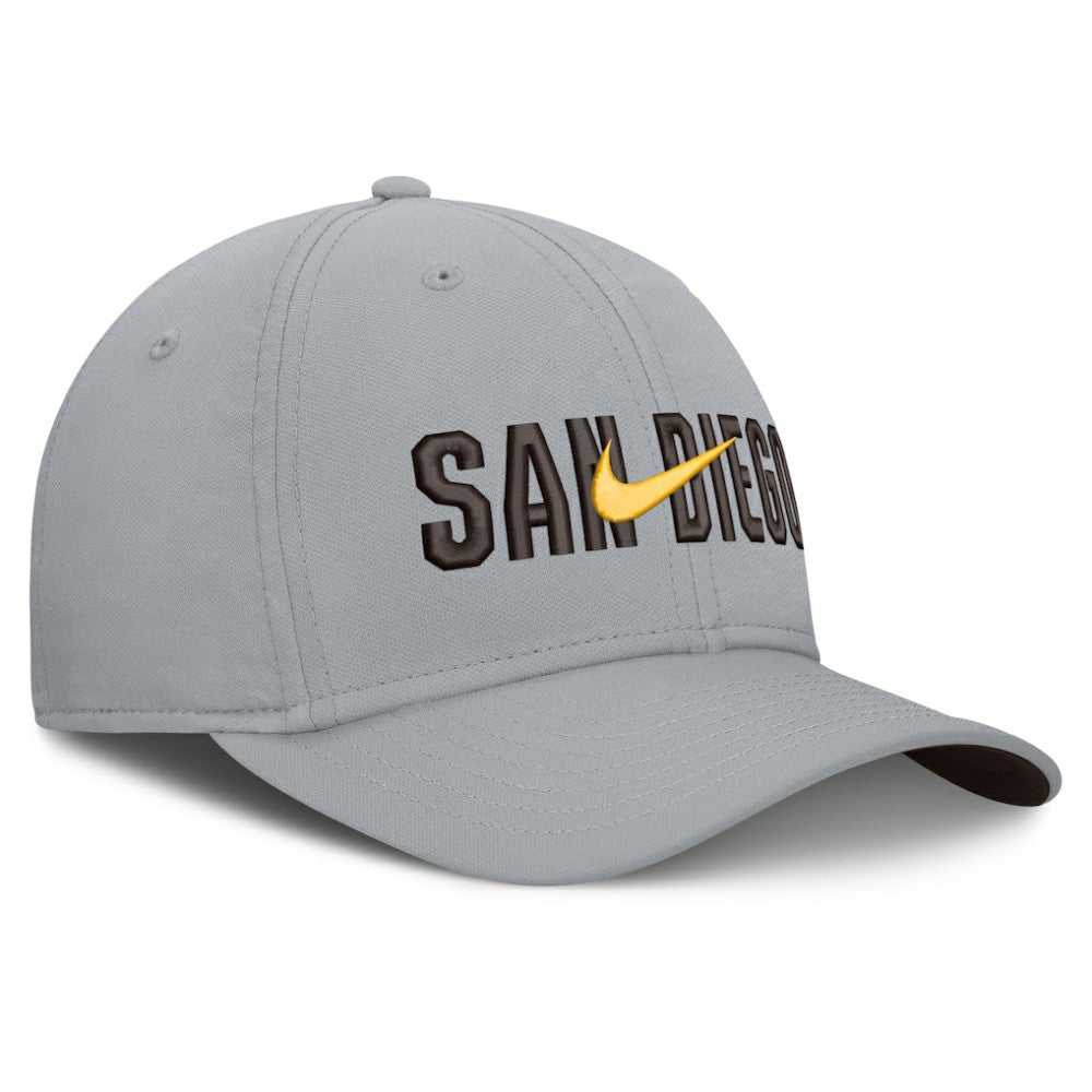 San Diego Padres Primetime Rise Dri-FIT Flex Hat Gray
