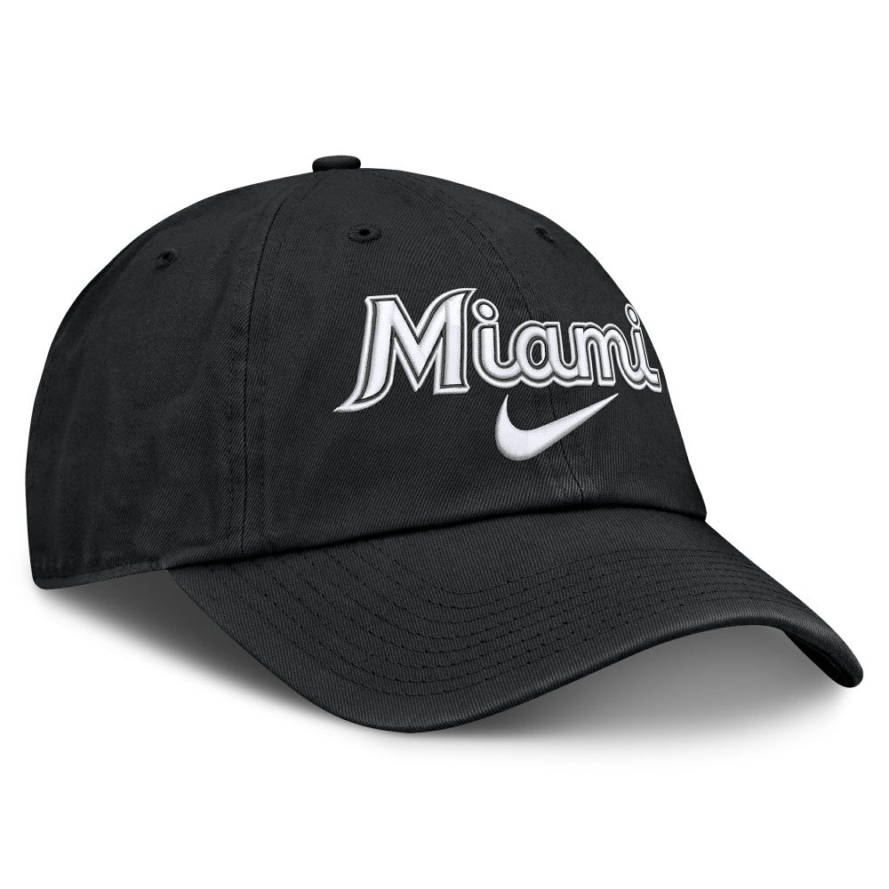 Miami Marlins Primetime Club Adjustable Hat Black