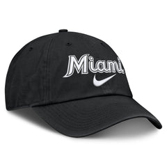 Miami Marlins Primetime Club Adjustable Hat Black