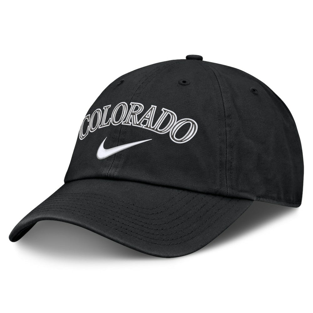 Colorado Rockies Primetime Club Adjustable Hat Black