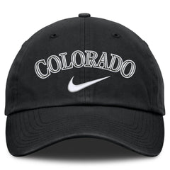 Colorado Rockies Primetime Club Adjustable Hat Black