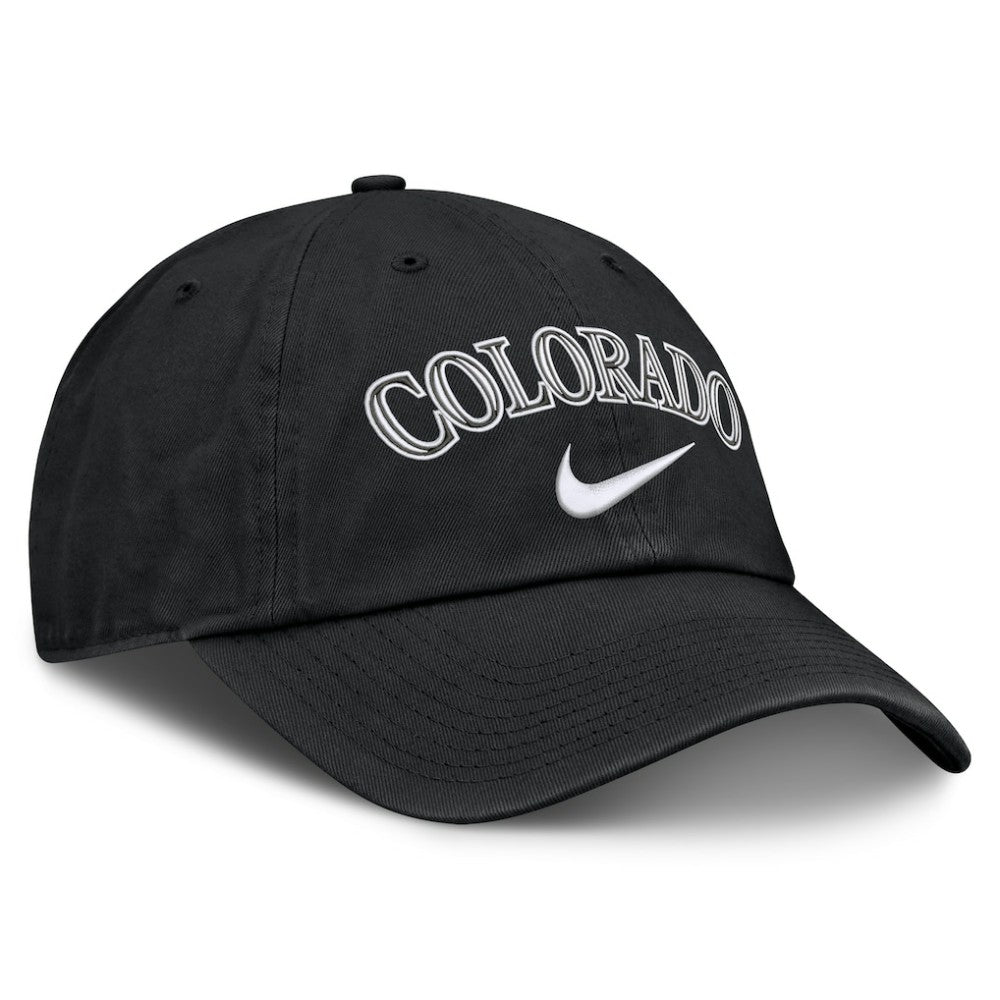 Colorado Rockies Primetime Club Adjustable Hat Black