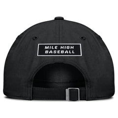 Colorado Rockies Primetime Club Adjustable Hat Black