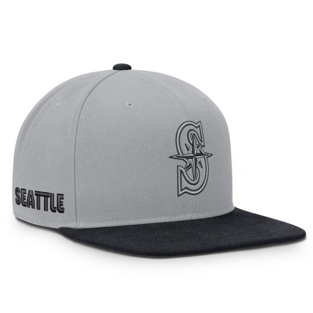 Seattle Mariners Primetime Pro Dri-FIT Snapback Hat Gray/Navy
