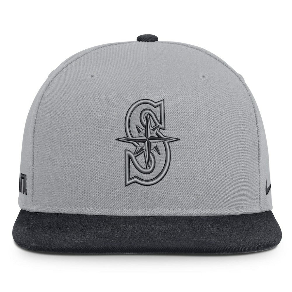 Seattle Mariners Primetime Pro Dri-FIT Snapback Hat Gray/Navy