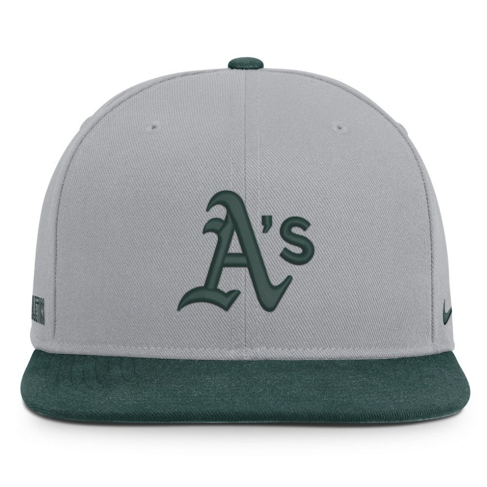 Athletics Primetime Pro Dri-FIT Snapback Hat Gray/Green
