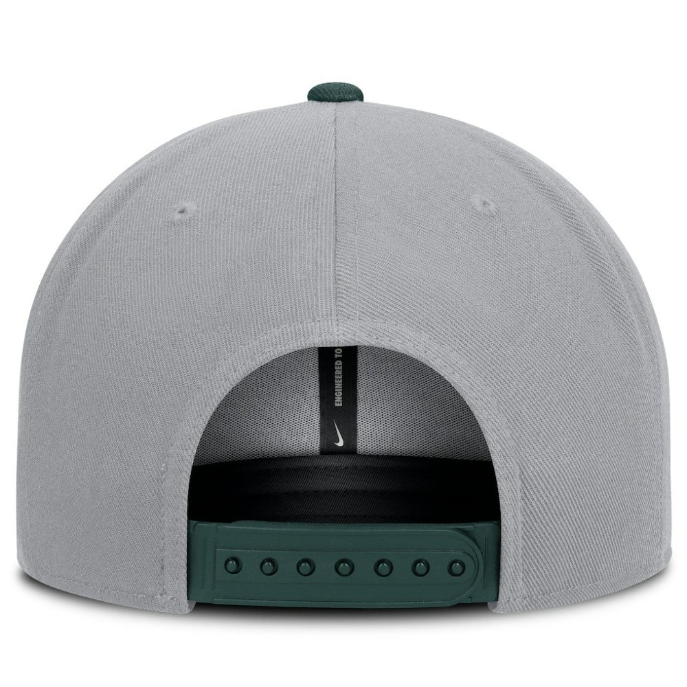 Athletics Primetime Pro Dri-FIT Snapback Hat Gray/Green