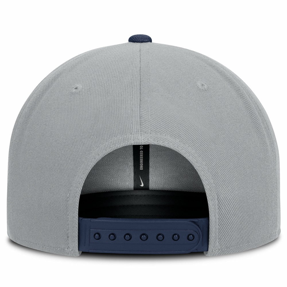 Milwaukee Brewers Primetime Pro Dri-FIT Snapback Hat Gray/Navy