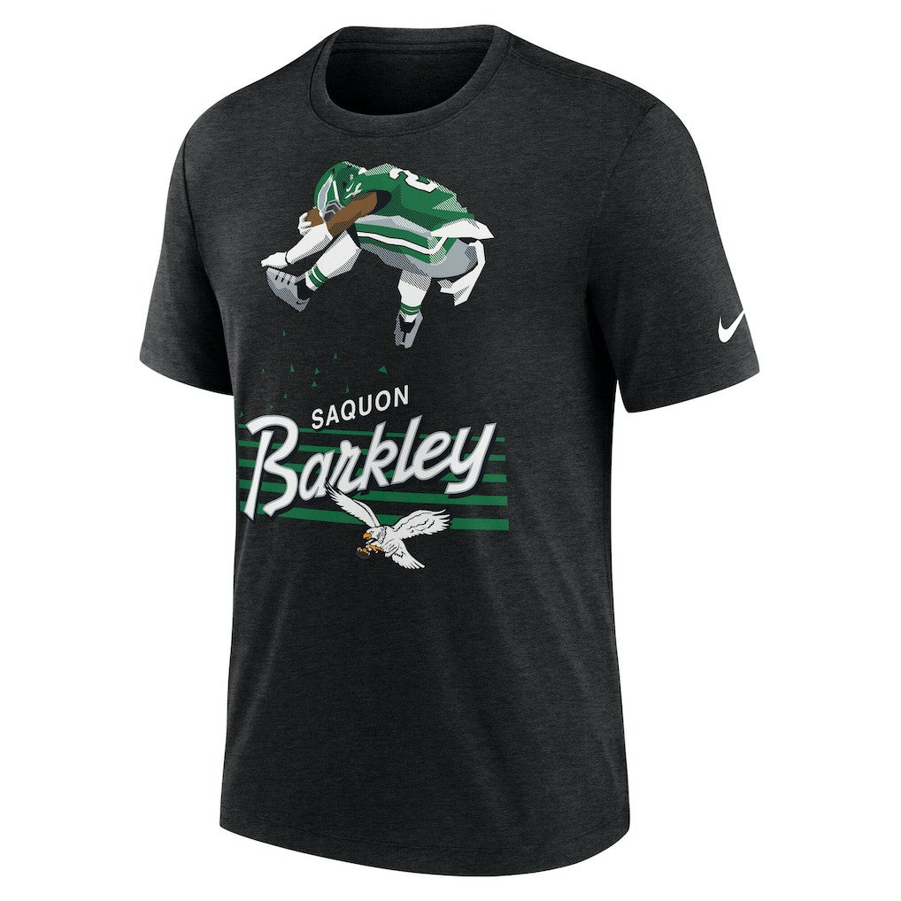 Saquon Barkley Philadelphia Eagles Player Graphic T-Shirt - Heather Black cheap